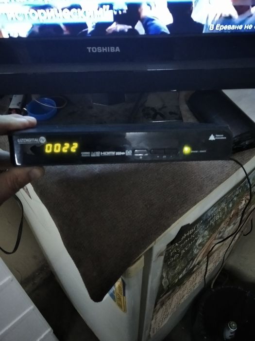 Телевизор TOSHIBA+роутер UZDIGITALtv