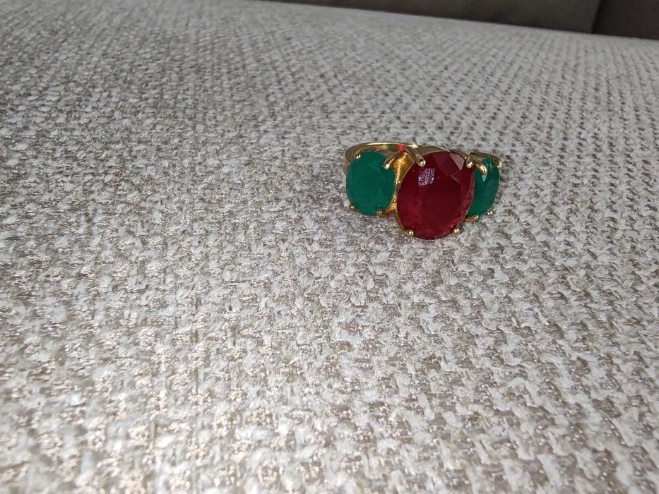 Set din argint aurit cu greutate de 17.2 gr.