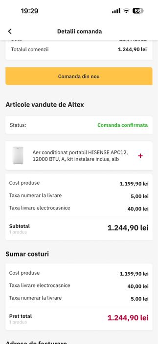 Aer conditionat portabil Hisense
