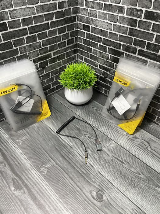 Адаптер Essager Bluetooth Aux с USB на гнездо 3.5 мм