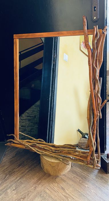 Артистично огледало с клонки – ръчна изработка