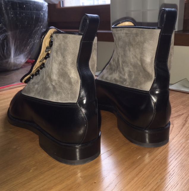 Pantofi premium NOI ridicați pe gleznă unicat 45,5 făcuți pe comandă