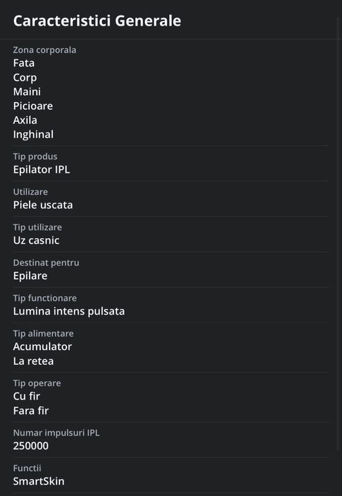 Epilator IPL Philips Lumea Prestige BRI956/00