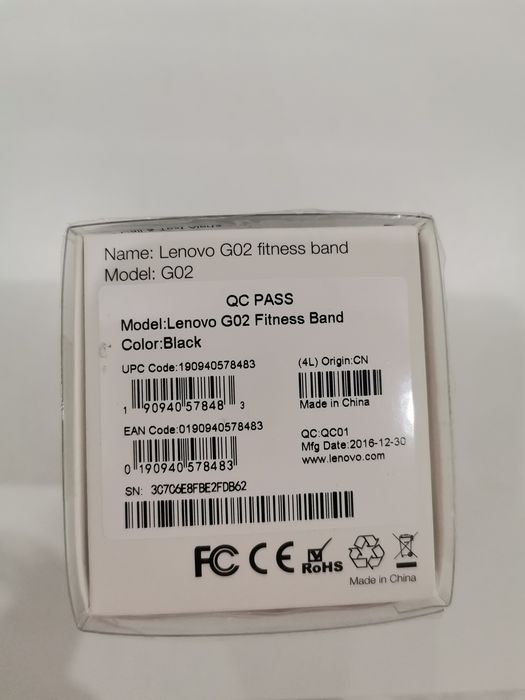 Фитнес гривна Lenovo g02
