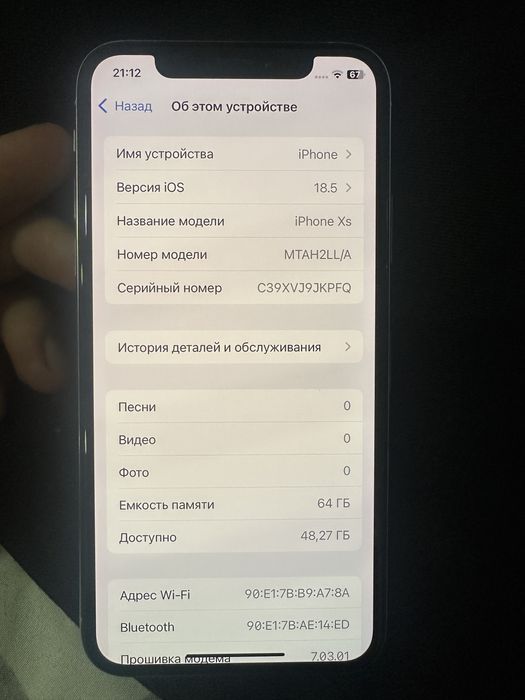 Iphone XS oq 64gb