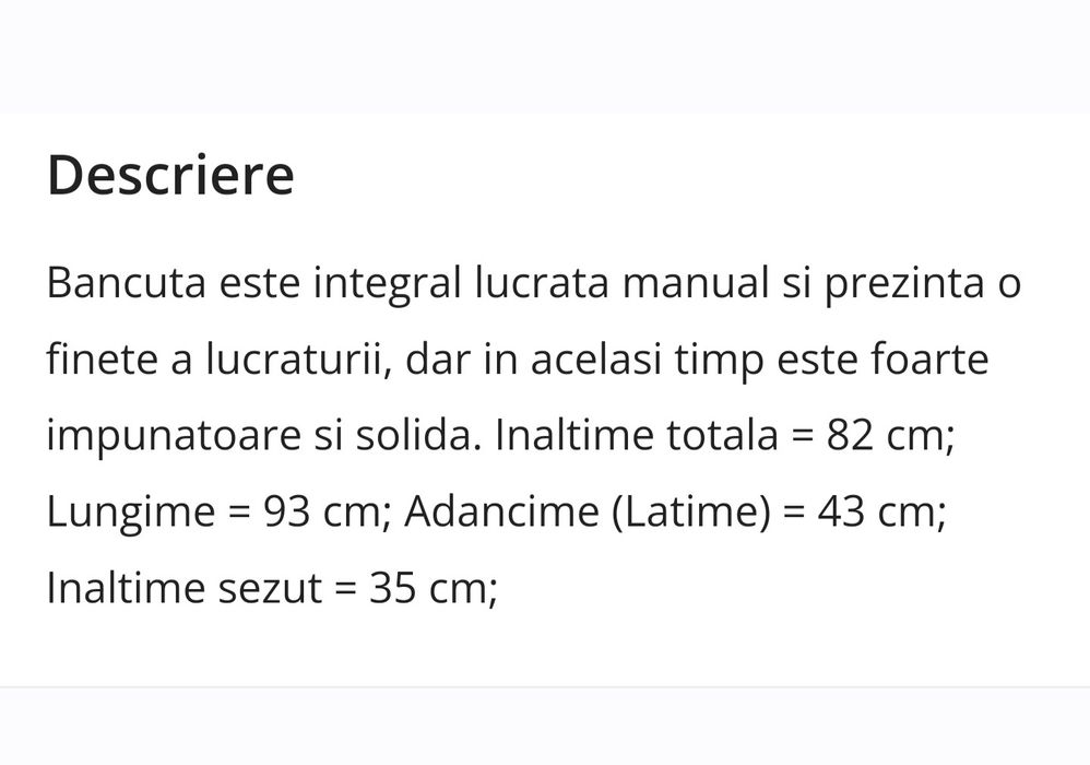 Canapea, Banchetă,  Colțar  93 cm × 43 cm × 82 cm