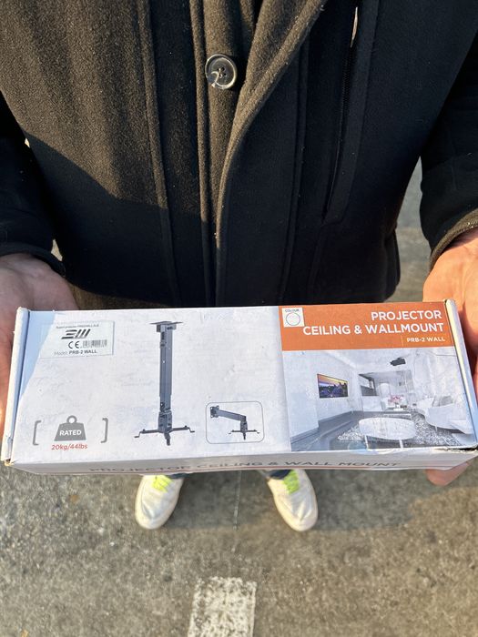 Suport videoproiector, alb, 20kg maxim, nou