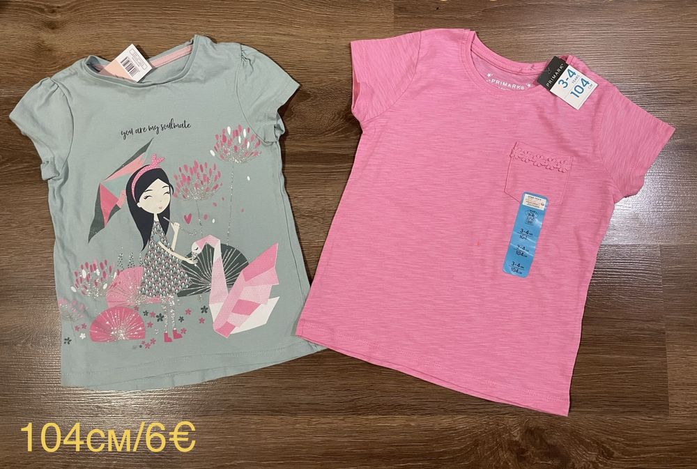 Лот нови  пролетни и летни дрехи за момиче 98 и 104 см