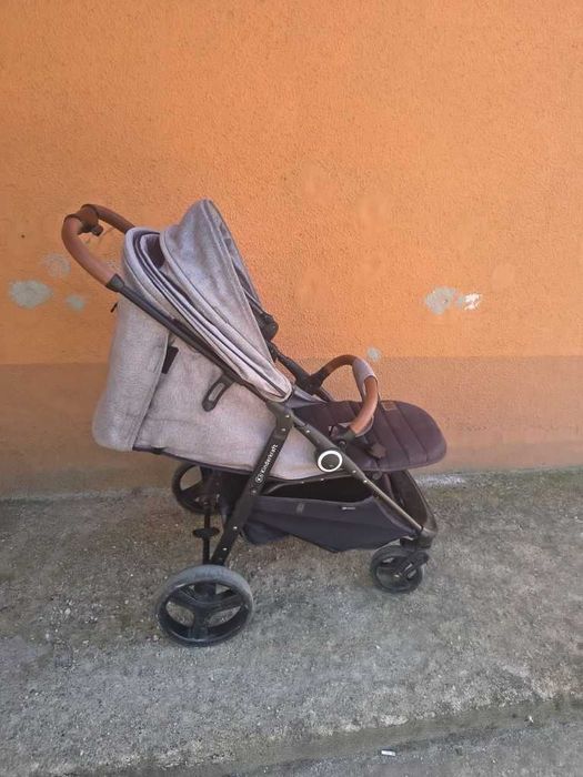 Carucior sport Kinderkraft Grande Plus, 0-22kg, ultra compact, gri