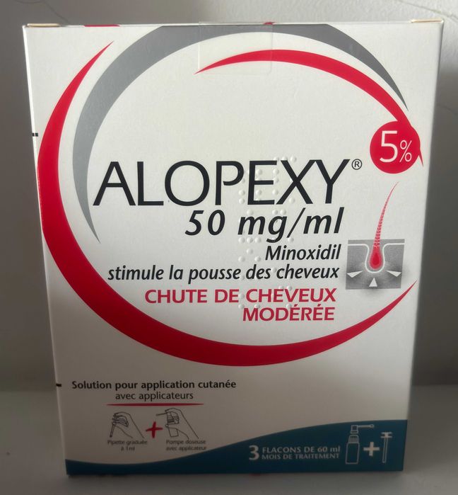 Minoxidil 5 % Alopexy Pachet cu 2 flacoane x 60 ml