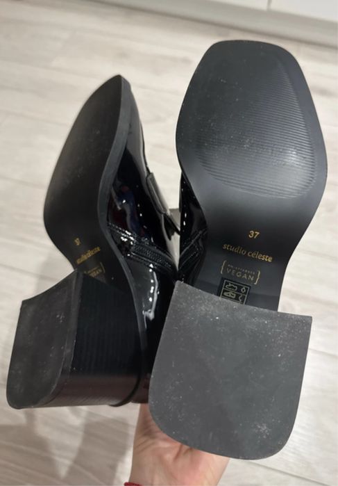 Ghete botine Studio Celeste 37 piele lacuita