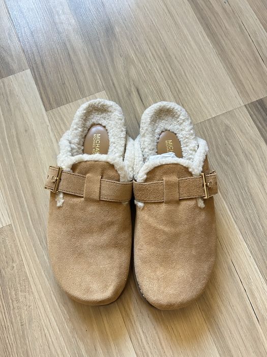 papuci cu blana Michael Kors