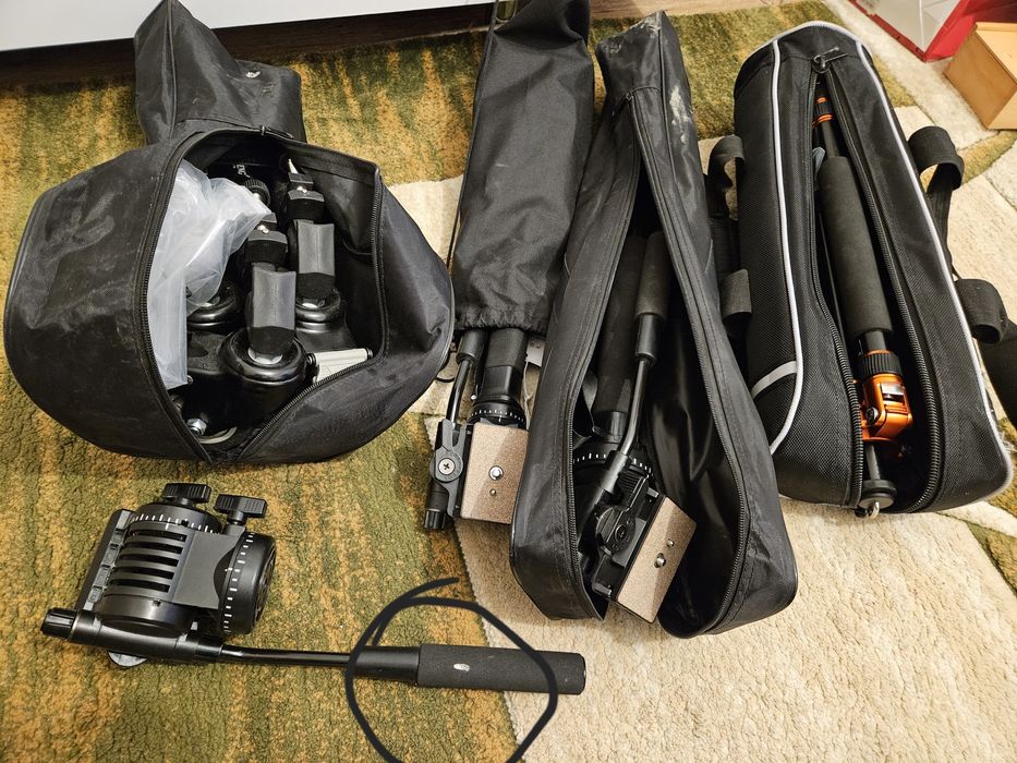 Trepied video,cap fluid,monopied,dolly,noi,1400 lei toate