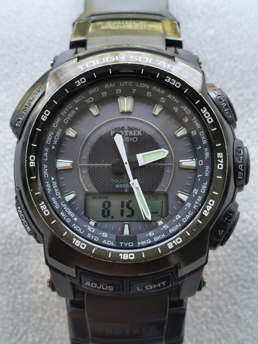 Ceas Outdoor Casio Pro Trek PRW-5100 (Modul 5214) - Tough Solar / Multiband 6