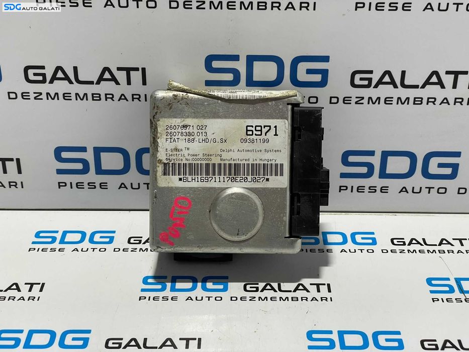 Unitate Modul ECU Calculator Ax Coloana Volan Fiat Punto 1998 - 2012 Cod 09381199 26076971 26078330 [L2829]