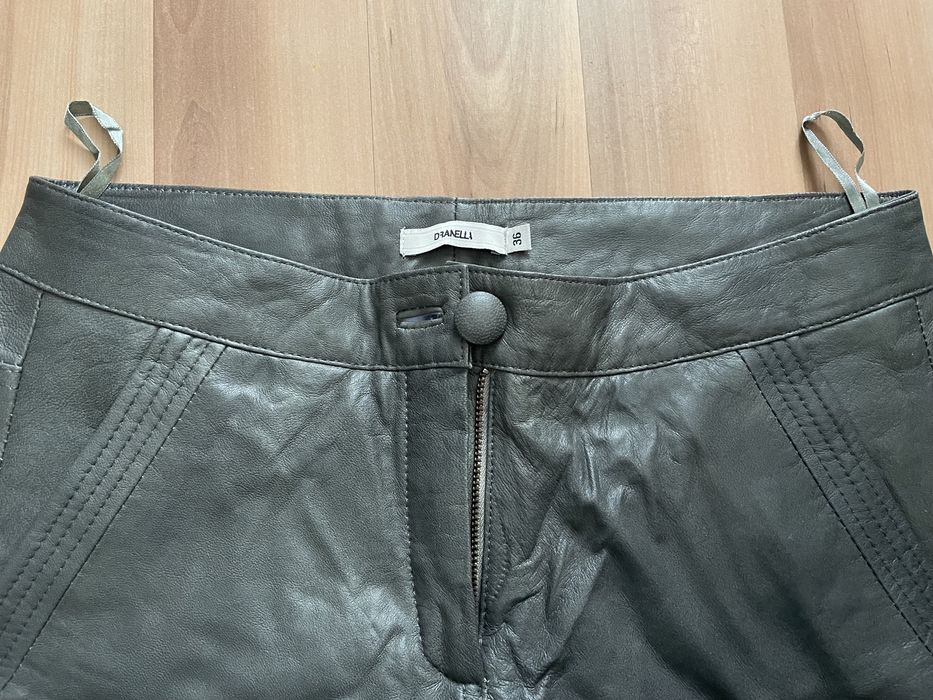 Панталон естествена кожа, цвят сив, нов