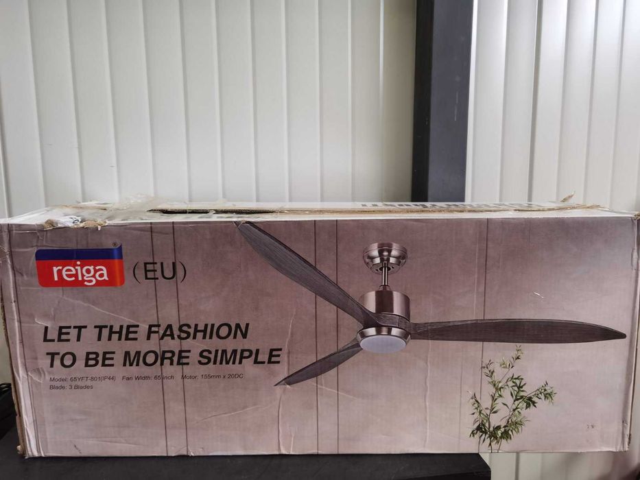 Интелигентен таванен вентилатор Reiga 165cm,WiFi, дистанционно, 6ск.
