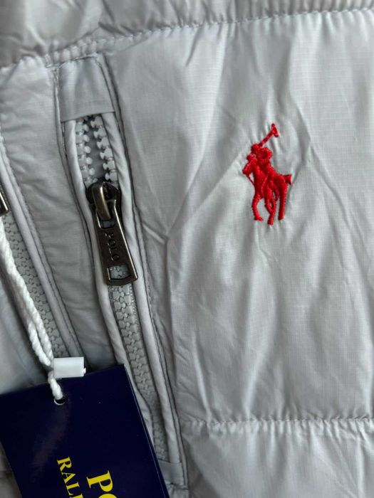 Geaca puffer Ralph Lauren alba noua