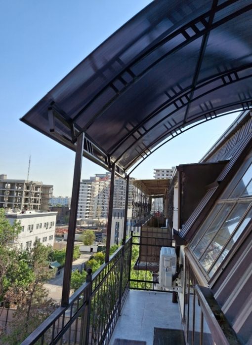 Навес решотка перилла скамейка любой сложности