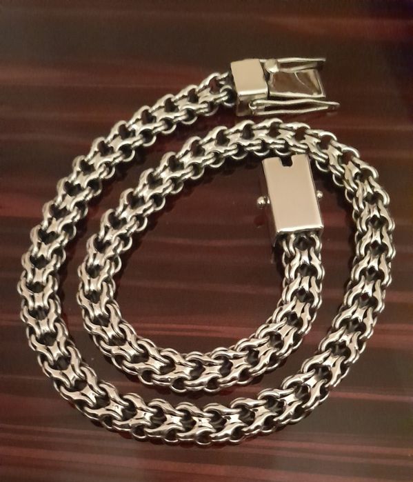Цепь Бисмарк,серебро925пр.