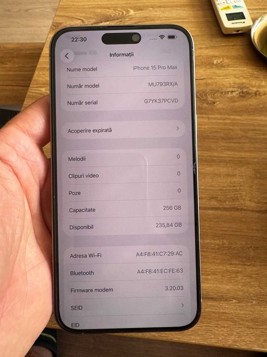 iPhone 15 Pro Max 256 GB White Titanium
