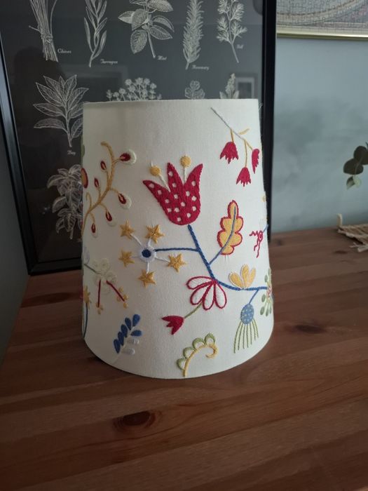 Abajur brodat Ikea bumbac 100%