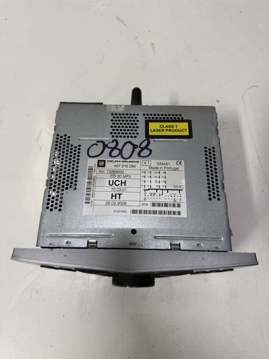 Radio Cd player CD30 MP3 Opel Astra H GM 497 316 088 Delphi Grunding