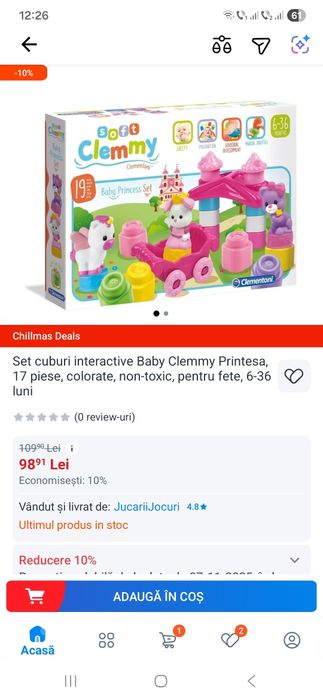 Set Clementoni cuburi moi.