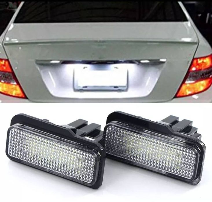 Set 2 lampi LED numar dedicate Mercedes W203/W211/W219/R171 C / E Clas