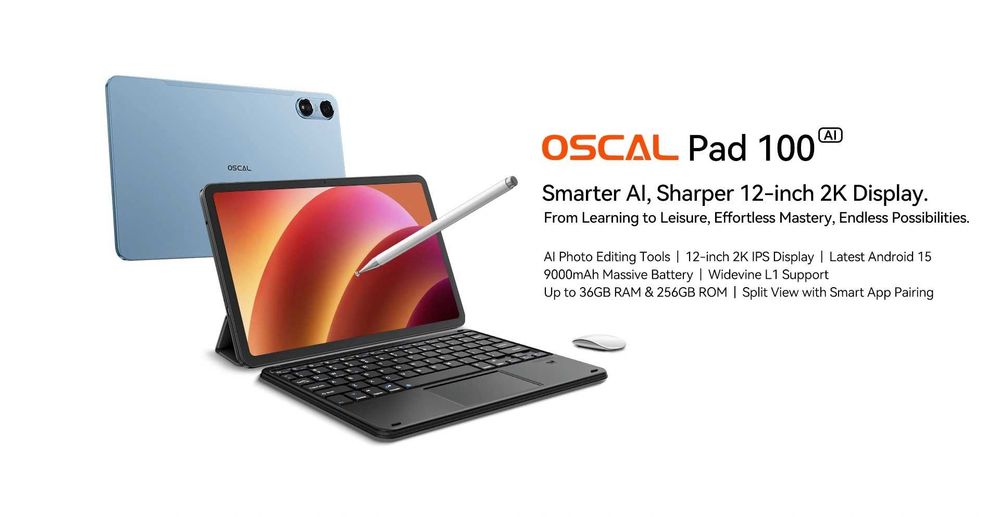 OSCAL Pad 100 24GB RAM 256GB ROM, 12 инчов Таблет