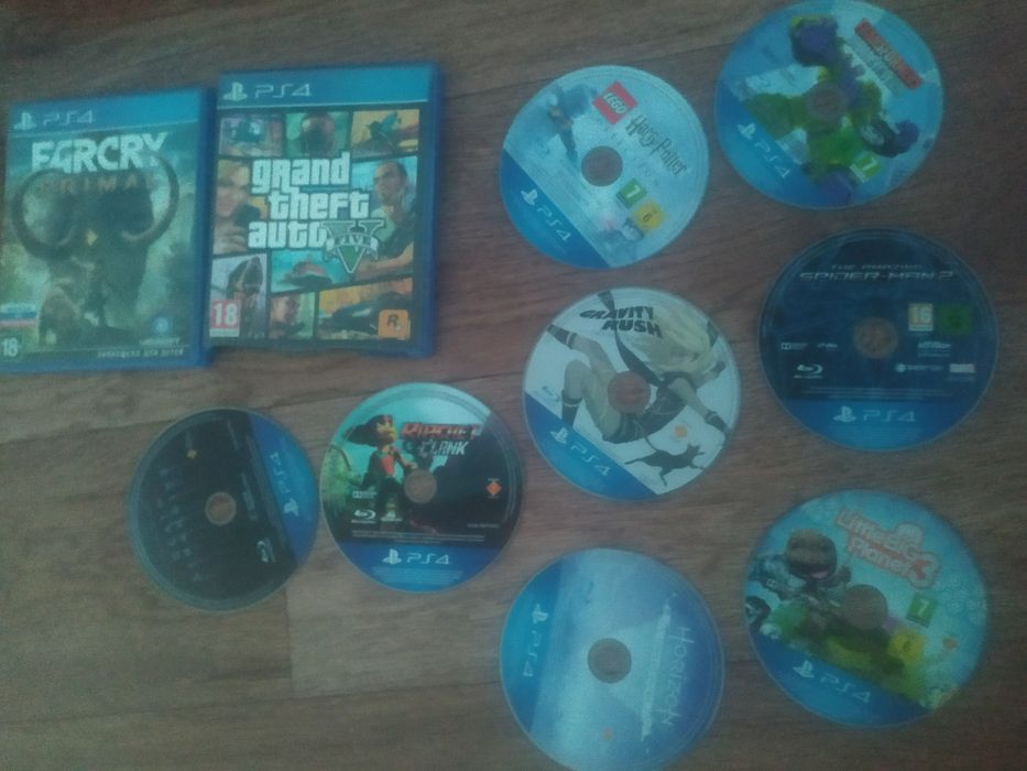 Диски на пс 4 некоторые без коробки, возможен торг