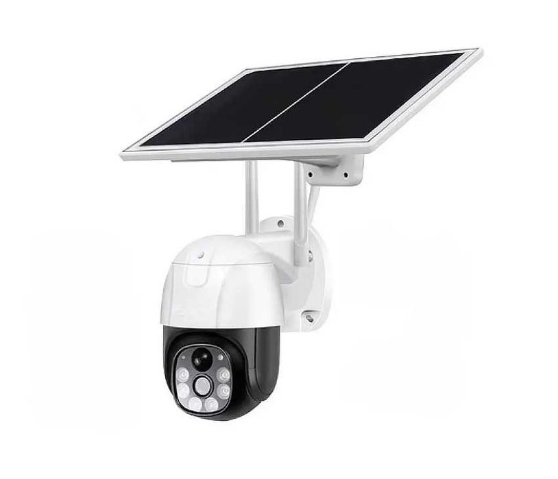 НОВА 4G Безжична Куполна Камера със Соларен Панел V380PRO / SIM карта