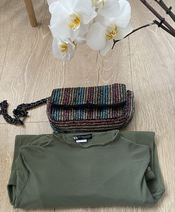 Сет от 2 части Данско боди+ мини чанта- Zara