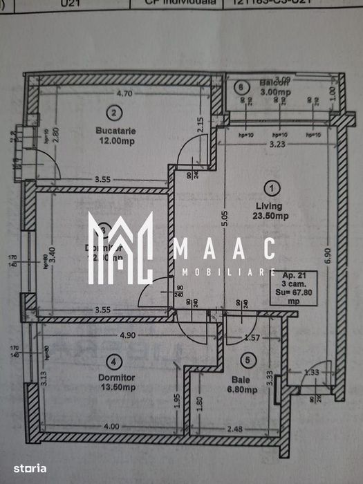 Apartament 3 camere de vânzare | Sibiu | Grădină | parcare