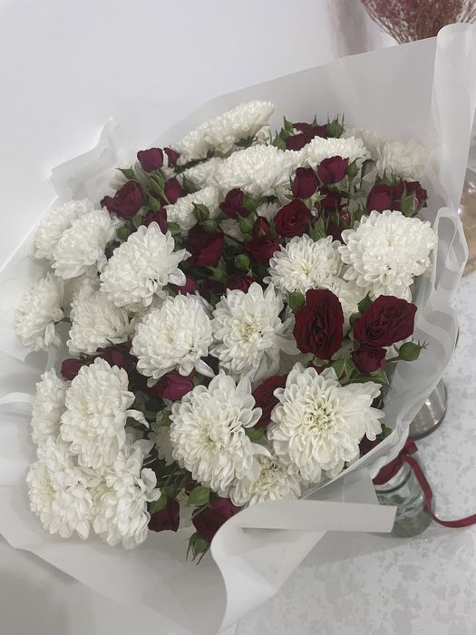 Цветы розы букет