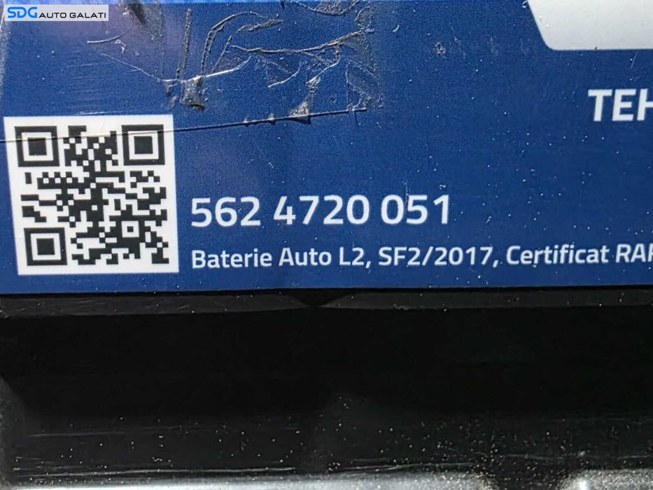 Baterie Acumulator Auto 62AH 510A Rombat Cyclon 5624720051 Volkswagen Audi Seat Skoda Ford Opel Toyota BMW Mercedes Renault Peugeot Dacia [D1040]