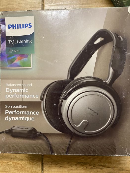Casti Audio Over-Ear Philips cu fir, Negre,Originale,Noi