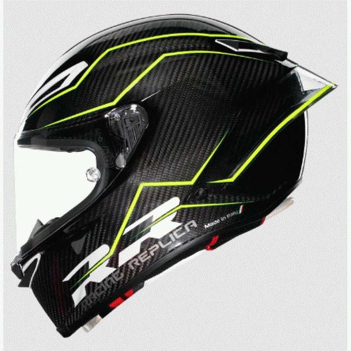 МОТО КАСКА AGV PISTA GP RR Performante Carbon/Yellow/Fluo Размери: M,L