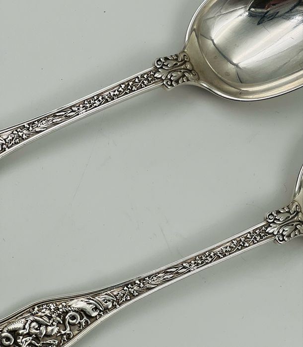 Tiffany&CO 1878г старинни сребърни лъжици 2 броя