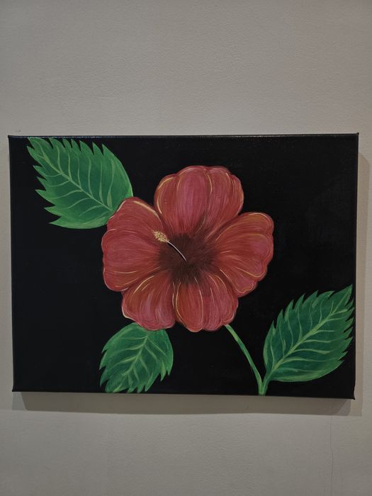 Картина Червено цвете