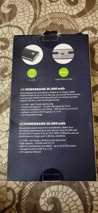 PowerBank 20000mAh nou Freenet Basics Acumulator