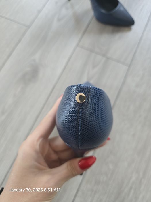 Pantofi dama Cosmoparis 39 piele naturala snake print