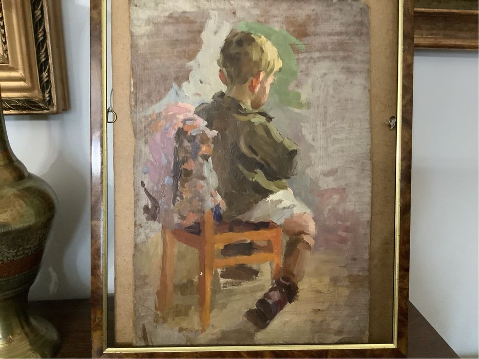 Картина «В детском саду» СССР