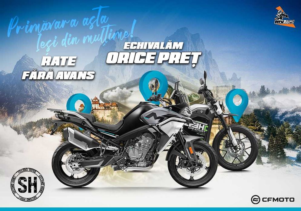 ATV,Motociclete,Scutere Rulate in rate/leasing (CFMOTO,Can-am,Linhai)