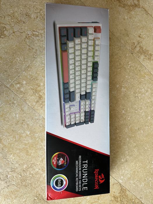 Tastatura mecanica Redragon Trundle RGB, 108 taste, Noua in cutie