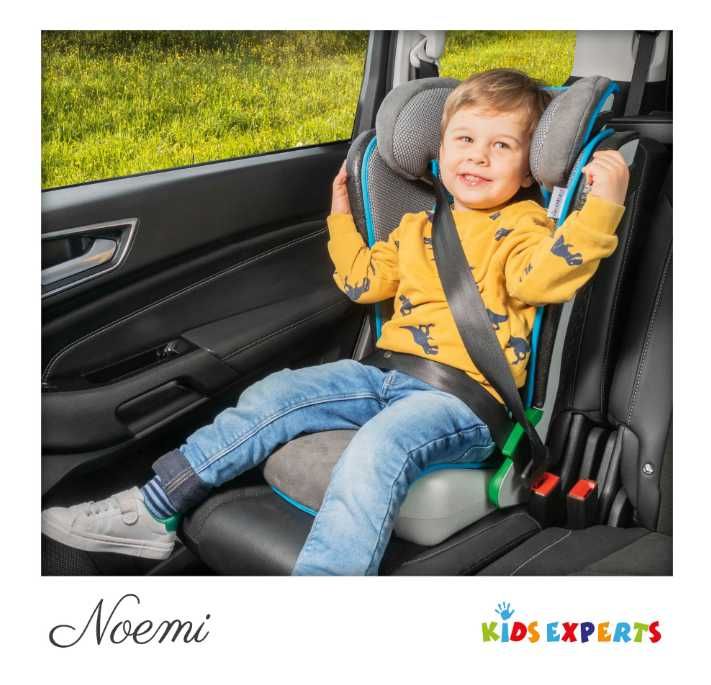Scaun auto pentru copii Walser Noemi, Reglabil, 100/135 cm, 3-8 ani, 15-25 Kg, Antracit/Albastru