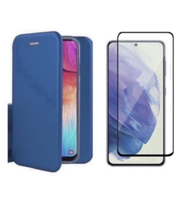 Samsung A17/A26/A55/A56 Combo Husa Flip Carte Piele Eco + Folie Sticla