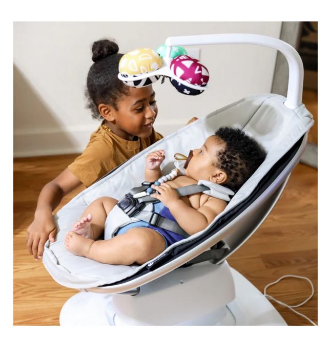 Кресло качалка 4moms mamaroo new серебро