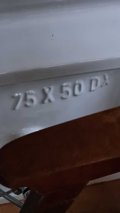 Lavoar baie cu masca si baterie dreptunghiular 75x50 cm