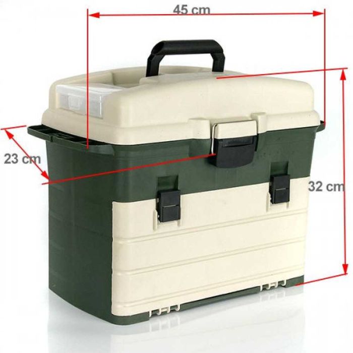 Голям рибарски куфар с три кутии и 48 отделения Formax